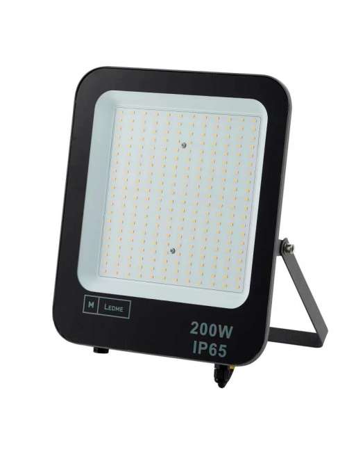 FARO LED 200W NERO 6000K LUCE FREDDA