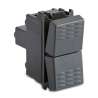 PULSANTE DOPPIO 1PNO+1PNO+1PNC GRIGIO MODO MASTER