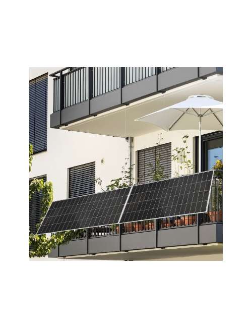 KIT PANNELLO SOLARE FOTOVOLTAICO DA BALCONE 600W