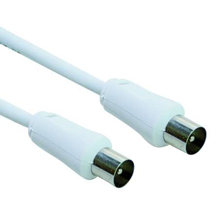 CAVO ANTENNA TV SPINA/SPINA 2 MT BIANCO