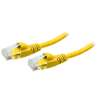 CAVO PATCH UTP CAT. 6 CON 2 SPINE RJ45 0,5M GIALLO