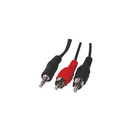 CAVO AUDIO 1 SPINA JACK 3.5 STEREO 2 SPINE RCA 3 M