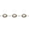 SET 3 PORTAFARETTI DA INCASSO D.8,6CM GU10