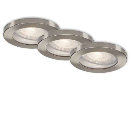 SET 3 PORTAFARETTI DA INCASSO D.8,5CM GU10 5W
