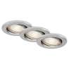 SET 3 PORTAFARETTI DA INCASSO D.8,6CM GU10 3,5W