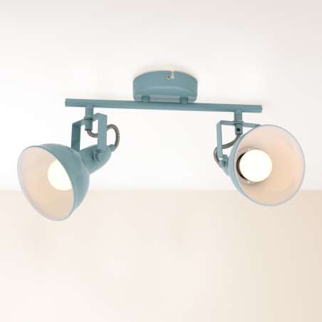 LAMPADA SPOT DA PARETE 2E14 MAX.40W BIANCO MENTA