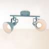 LAMPADA SPOT DA PARETE 2E14 MAX.40W BIANCO MENTA