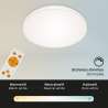 PLAFONIERA LED TONDA SENZA CORNICE D.30CM 12W