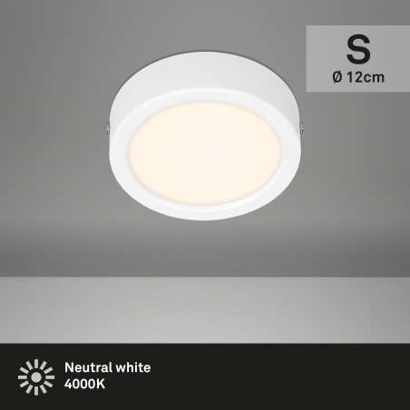 PLAFONIERA LED D.12CM 7W 700LM 4000K