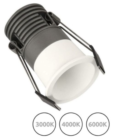 FARETTO LED DA INCASSO 6W-9W-12W CCT 3/4/6000K