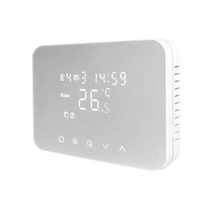 TERMOSTATO DIGITALE SOFT-TOUCH BIANCO A BATTERIE