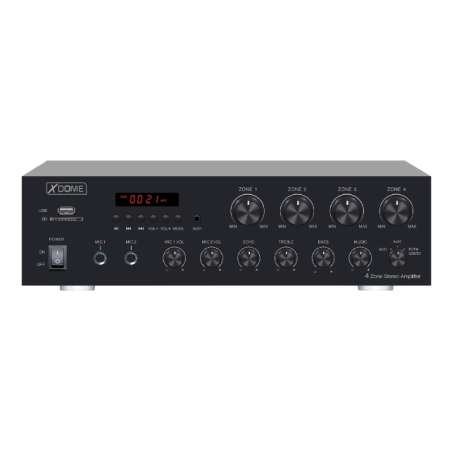AMPLIFICATORE PA BLUETOOTH / FM / MP3 400W 4 ZONE