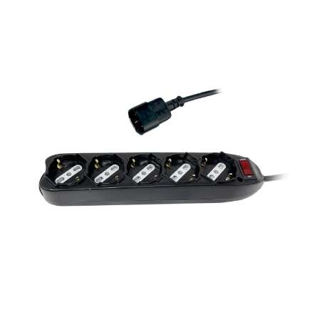 MULTIPRESA 5 POSTI 10/16A-SHUKO CON SPINA IEC