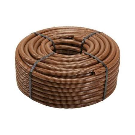 TUBO CORRUGATO DOPPIOSTRATO D20 MARRONE 100MT