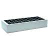 APPLIQUE RETTANGOLARE 6W CON PANNELLO SOLARE