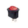 INTERRUTTORE UNIPOLARE 250VAC ROSSO TONDO