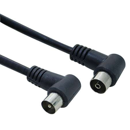 CAVO ANTENNA TV SPINA/PRESA A PIPA 2,5 MT NERO