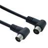 CAVO ANTENNA TV SPINA/PRESA A PIPA 2,5 MT NERO