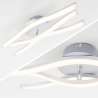 APPLIQUE LED DA PARETE 18W ALLUMINIO BIANCO CALDO