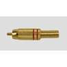 SPINA RCA DORATA ROSSA 5MM CON GUIDACAVO