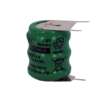 BATTERIA BOTTONE 3,6V 80MAH RICARICABILE NI-MH