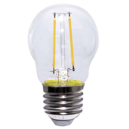LAMPADA A LED MINISFERA TRASPARENTE E27 2,5W 3000K
