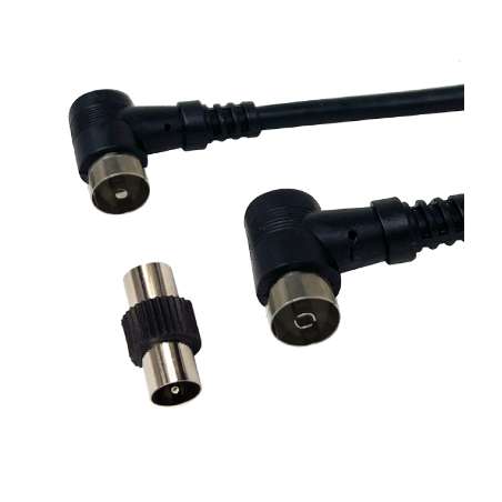 CAVO ANTENNA TV SPINA/PRESA 1,5 MT NERO