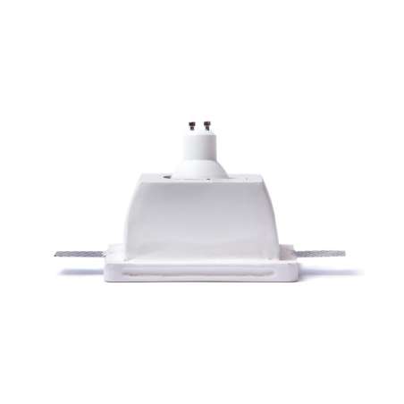 FARETTO IN GESSO DA INCASSO QUADRATO CON VETRO