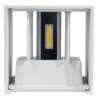 APPLIQUE A LED QUADRATO 7W IP54 220V BIANCO