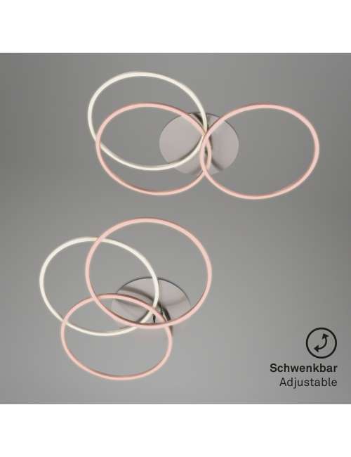 PLAFONIERA LED 71,7CM 40W NICHEL OPACO