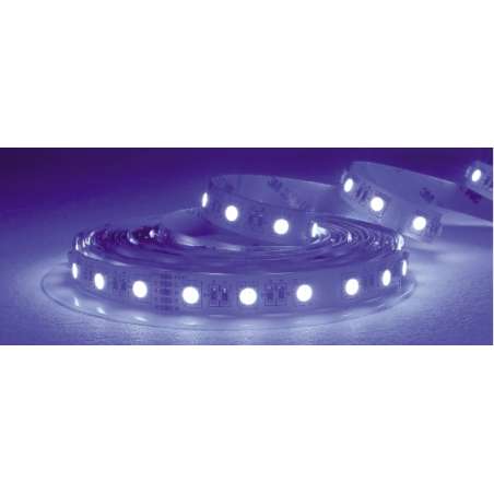 STRISCIA LED 24V 19,2W/M IP20 5050 60LED/M RGB+BIA