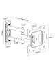 SUPPORTO PER TV LED 23-42 2 BRACCI - 3 SNODI