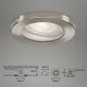 SET 3 PORTAFARETTI DA INCASSO D.8,5CM GU10 5W