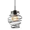 LAMPADA A SOSPENSIONE 130CM MAX 60W NERA
