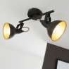 LAMPADA SPOT DA PARETE 2E14 NERO BRILONER