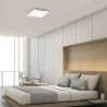 PLAFONIERA LED QUADRATA SENZA CORNICE BIANCO 12W