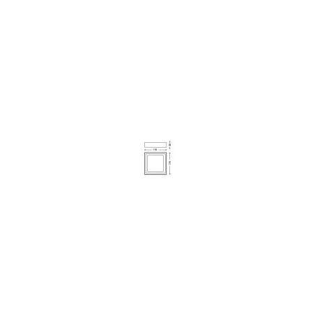 PLAFONIERA LED QUADRATA CON CORNICE SATINATA