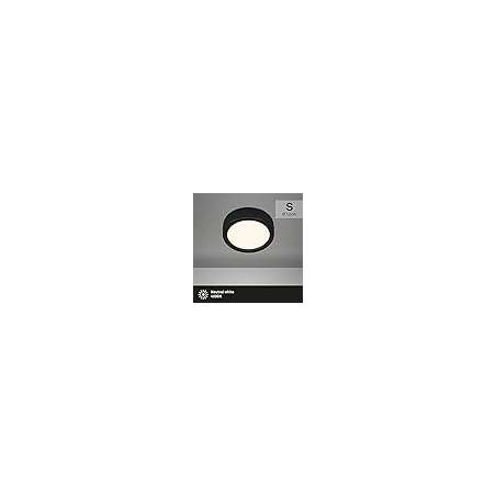 PLAFONIERA LED TONDA DA SOFFITTO 7W 700LM NERA