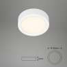 PLAFONIERA LED TONDA D.17,5CM 12W 1200LM