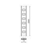 STRISCIA LED 24V 15W/MT RGB+CCT IP20
