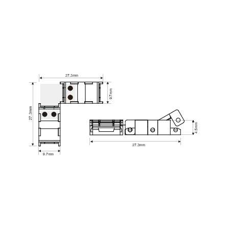 GIUNTO SLIM AD INNESTO RAPIDO PER STRISCE LED PCB