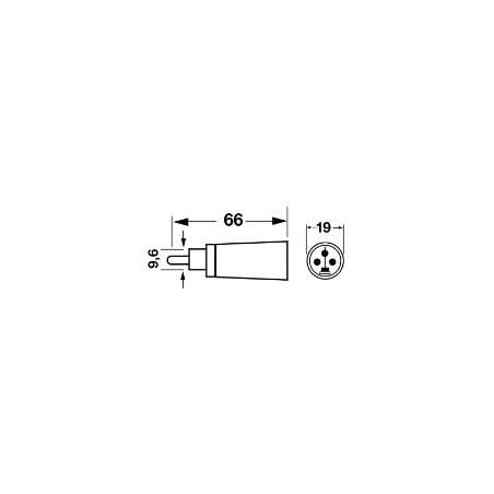 ADATTATORE XLR DA SPINA 3 POLI A SPINA RCA