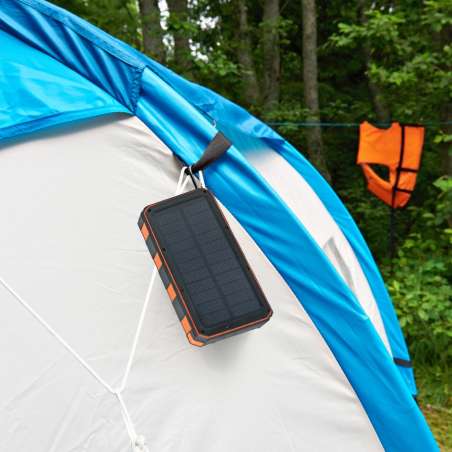 POWER BANK A ENERGIA SOLARE 20000MAH ARANCIONE