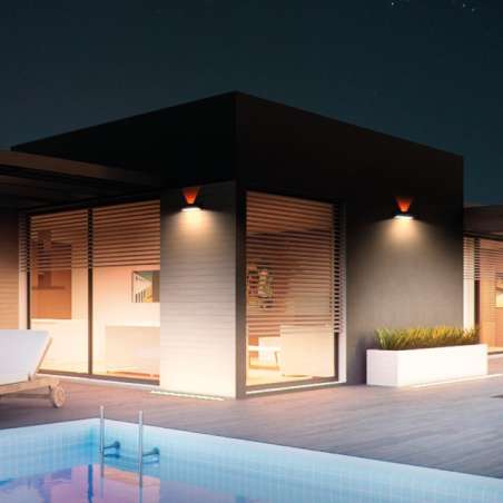 APPLIQUE LED SOLARE CON SENSORE PIR E CREPUSCOLARE