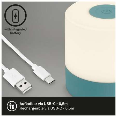 LAMPADA DA TAVOLO A BATTERIA 2W 150LM BLU