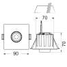 PUNTO LUCE DA INCASSO ESTRAIBILE 6W IP20 600LM