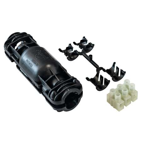 SCATOLA DI GIUNZIONE IP68 2 USCITE CON GEL