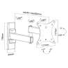 SUPPORTO PER TV LED FLAT DA 10-23 FINO A KG15