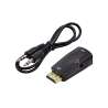 CONVERTITORE DA HDMI A VGA CON AUDIO MINI