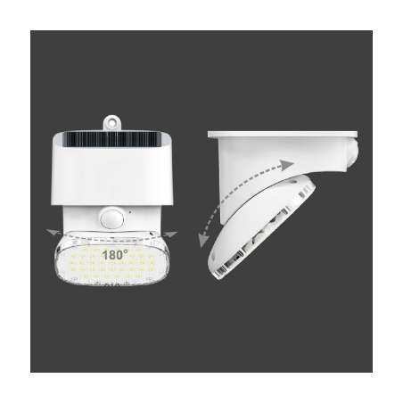 APPLIQUE LED SOLARE CON SENSORE PIR E CREPUSCOLARE